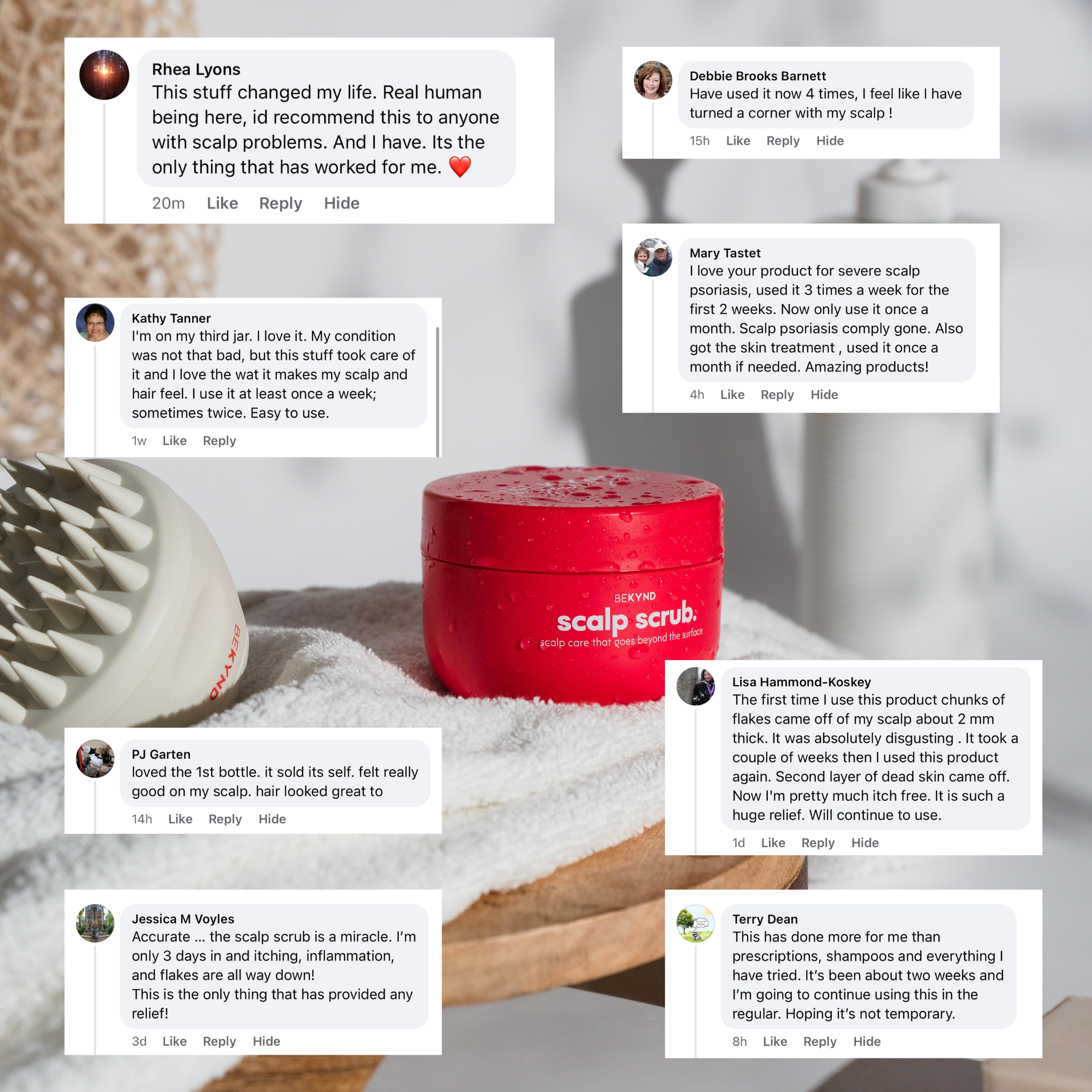 "This scrub is the only thing that helped with the irritation on my scalp." Amelia T