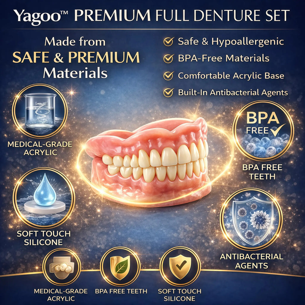 Premium Full Denture Set – Restore Your Confident Smile at Home