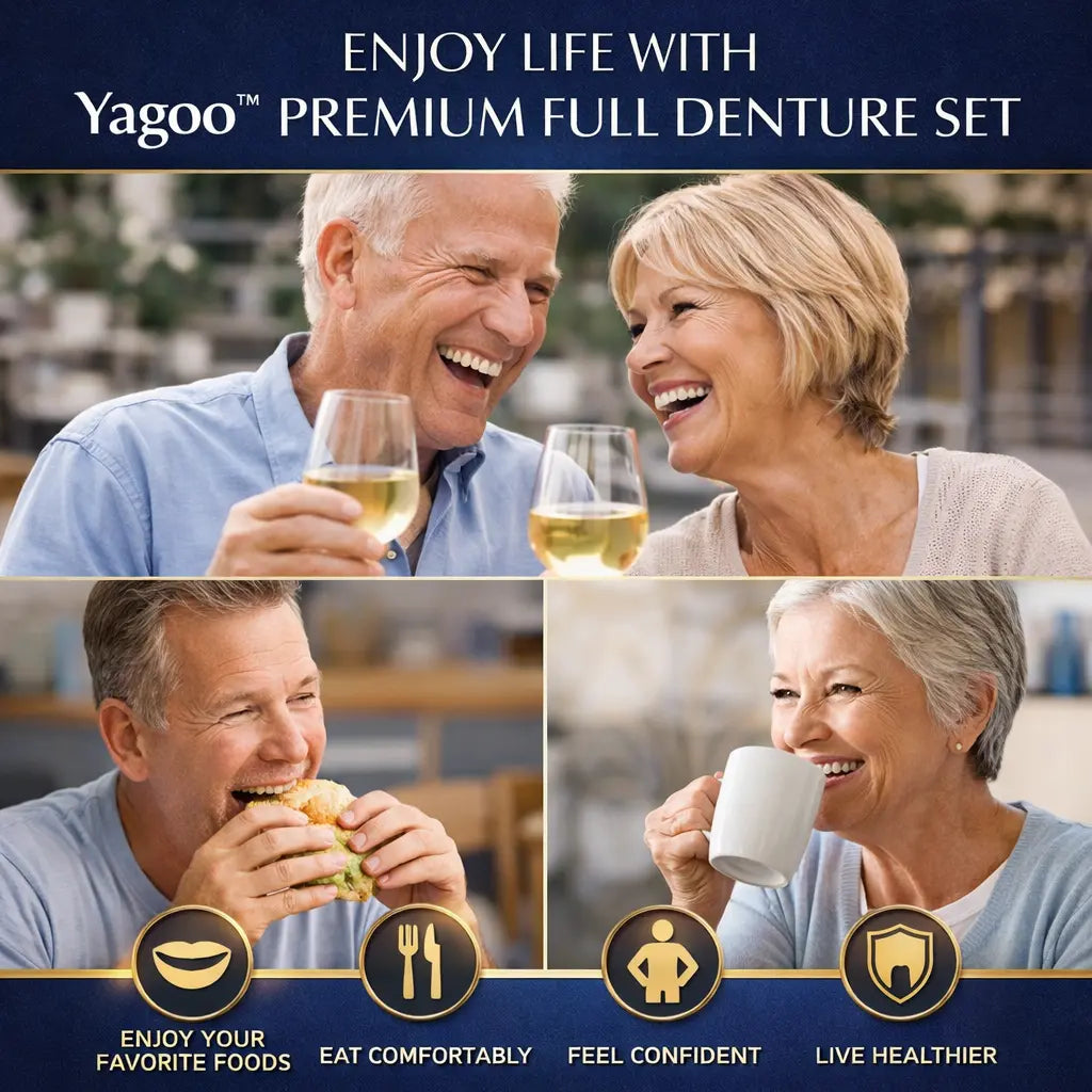 Premium Full Denture Set – Restore Your Confident Smile at Home