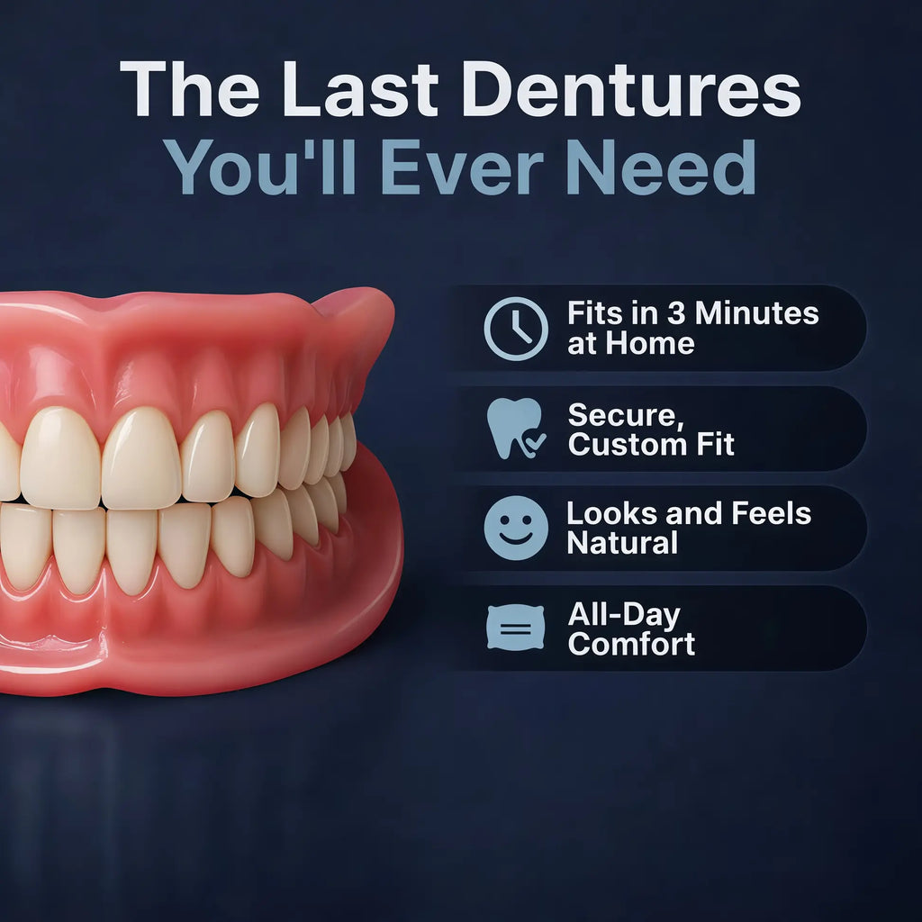 Premium Full Denture Set – Restore Your Confident Smile at Home