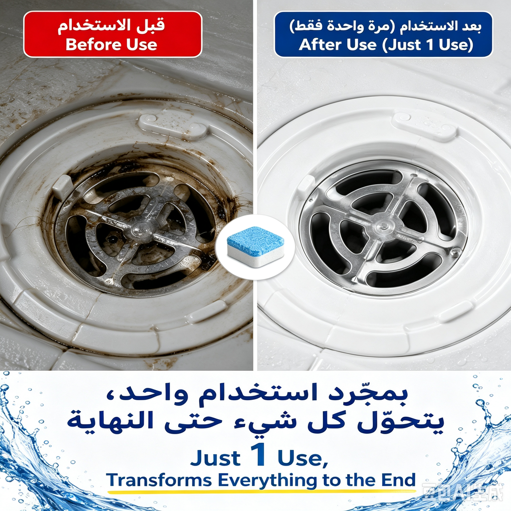 Powerful Drain Cleaning Tablets – Remove Clogs, Grease & Bad Odors Easily