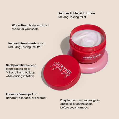 "This scrub is the only thing that helped with the irritation on my scalp." Amelia T
