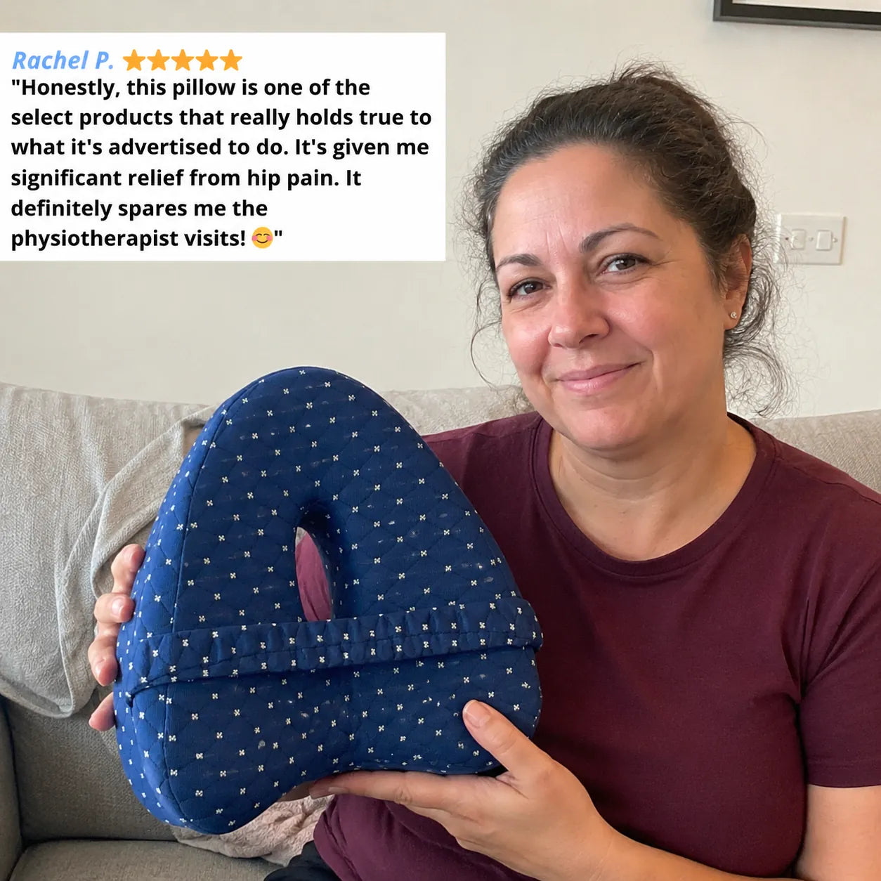 Buyora Leg & Knee Alignment Pillow – Hip & Lower Back Support for Better Sleep