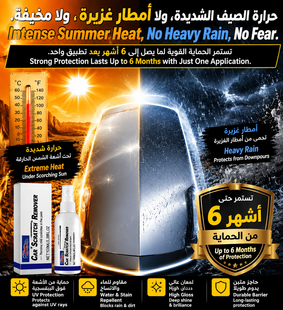Car Scratch Remover Spray – Repair Scratches & Restore Car Paint