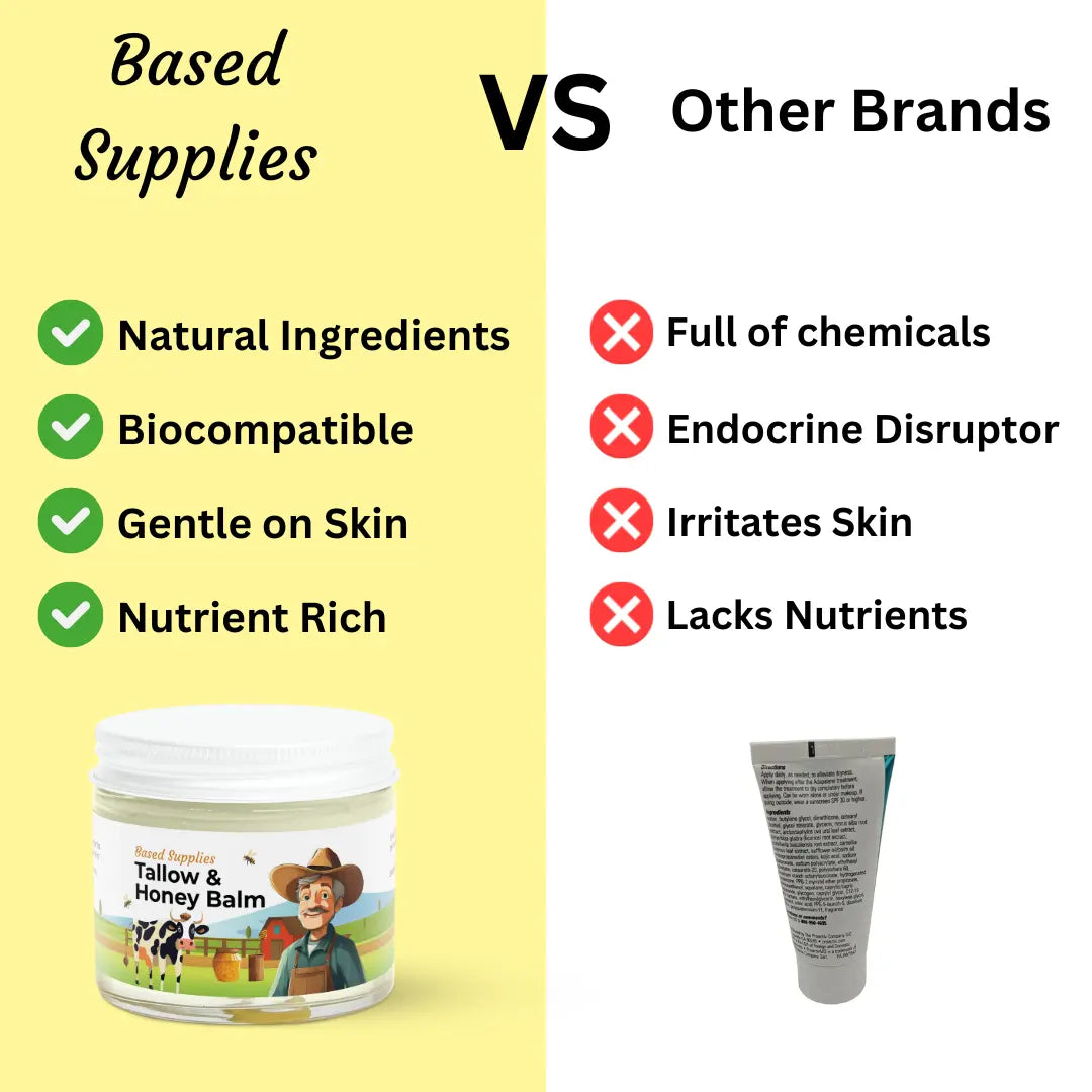 Tallow & Honey Balm – Deep Moisture & Skin Barrier Support