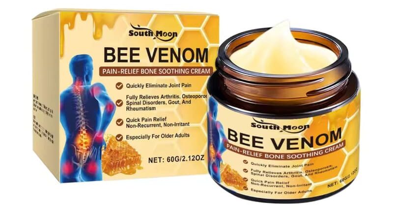 Bee Venom Cream – Targeted Pain Relief for Joints Back and Muscles