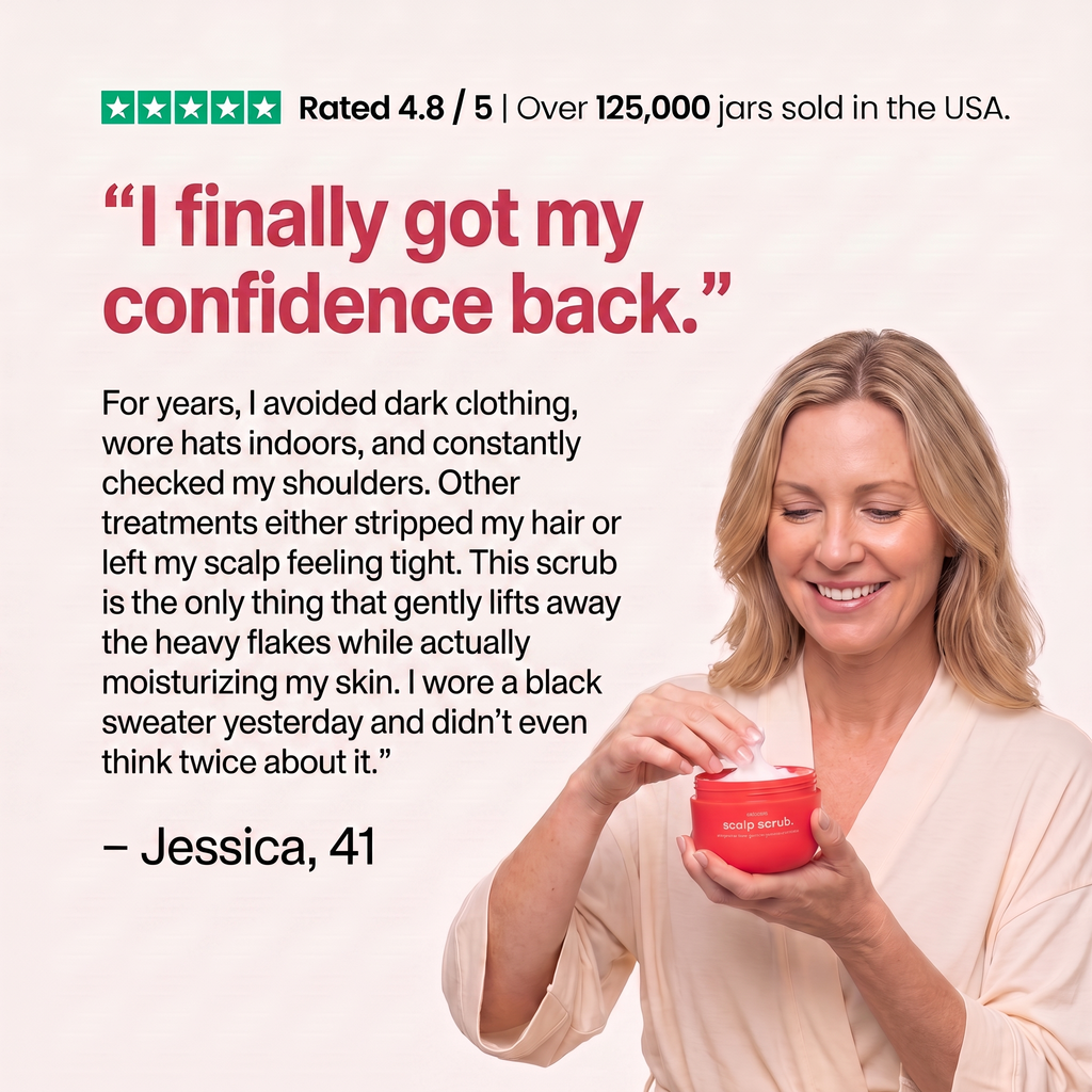 "This scrub is the only thing that helped with the irritation on my scalp." Amelia T
