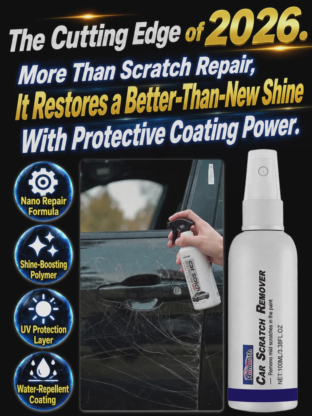 Car Scratch Remover Spray – Repair Scratches & Restore Car Paint